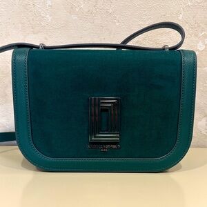 Karl Lagerfeld Teal Crossbody Bag